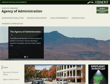 Tablet Screenshot of aoa.vermont.gov