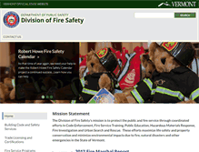 Tablet Screenshot of firesafety.vermont.gov