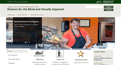 Desktop Screenshot of dbvi.vermont.gov