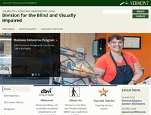 Tablet Screenshot of dbvi.vermont.gov