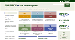Desktop Screenshot of finance.vermont.gov