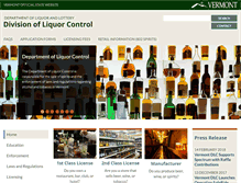 Tablet Screenshot of liquorcontrol.vermont.gov