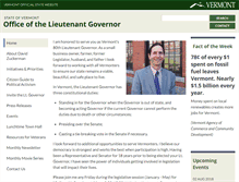 Tablet Screenshot of ltgov.vermont.gov